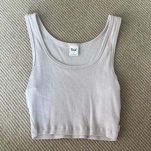 Aritzia TNA ribbed cropped tank